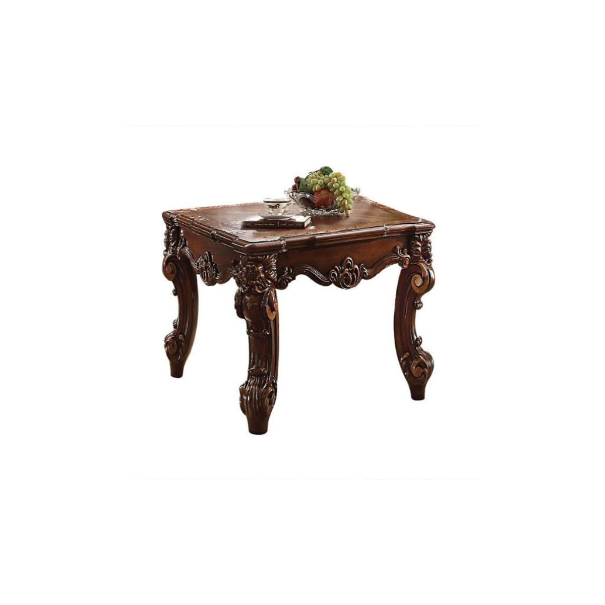 26" Cherry Manufactured Wood Square End Table