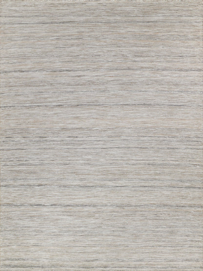 Light gray rug with subtle beige undertones in a flat-weave indoor/outdoor design, measuring 12' x 15'.