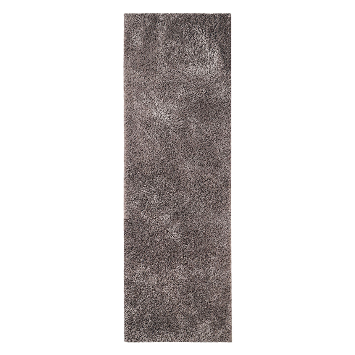 8' Taupe Tufted Handmade Stain Resistant Runner Rug