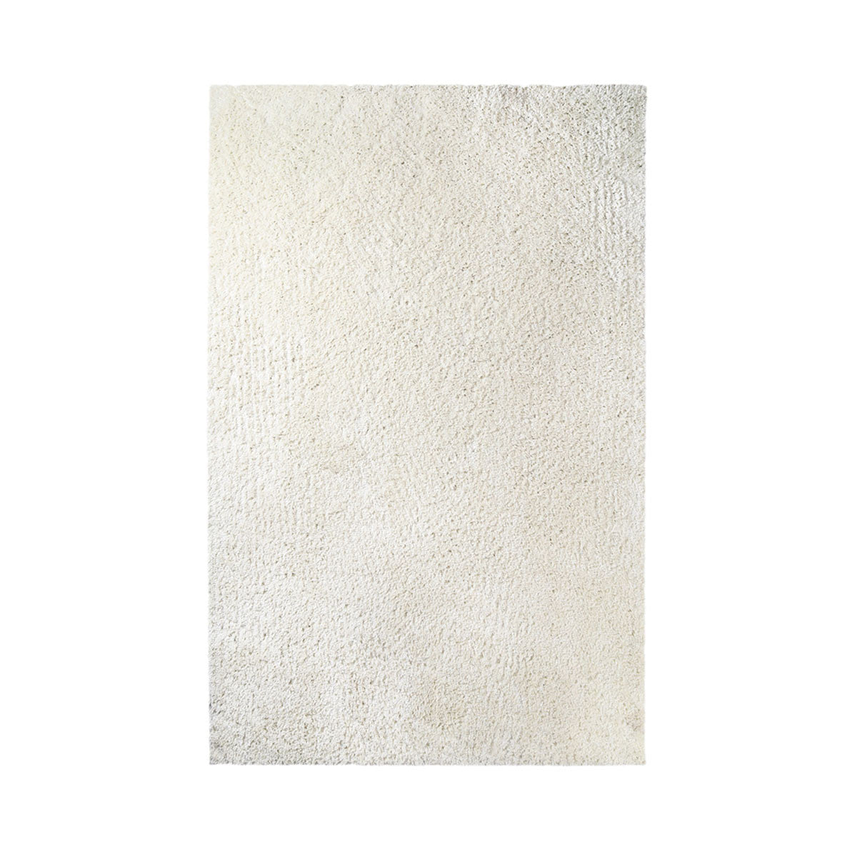 4' X 6' Ivory Shag Stain Resistant Area Rug