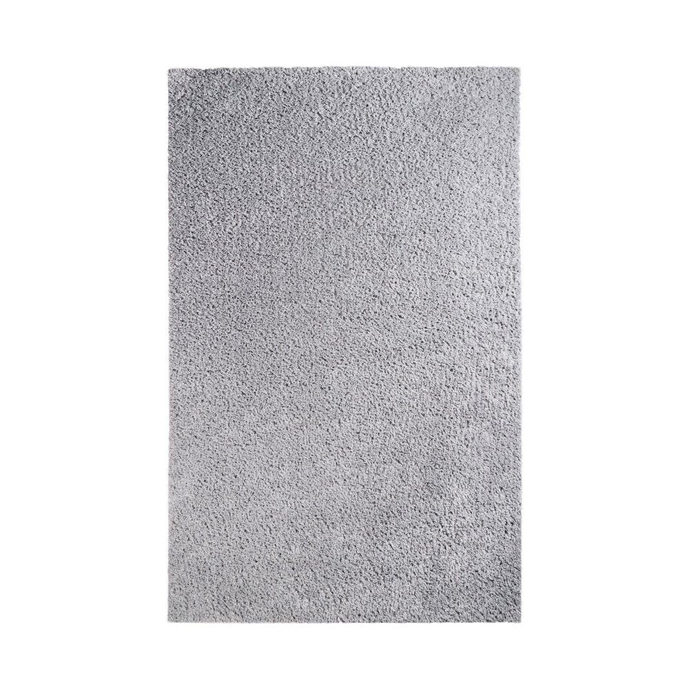 4' X 6' Silver Shag Handmade Area Rug
