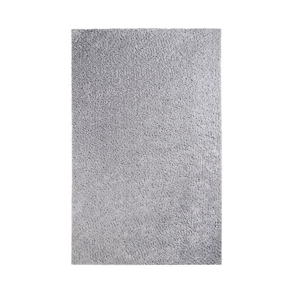 4' X 6' Silver Shag Handmade Area Rug