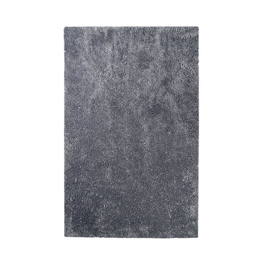 8' X 10' Gray Shag Handmade Area Rug