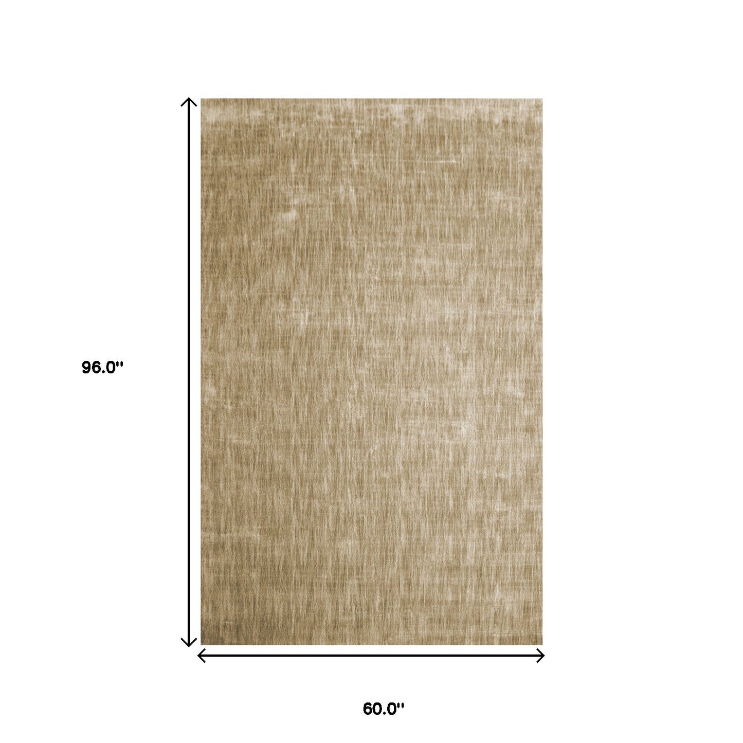 5' X 8' Beige Abstract Hand Woven Stain Resistant Area Rug