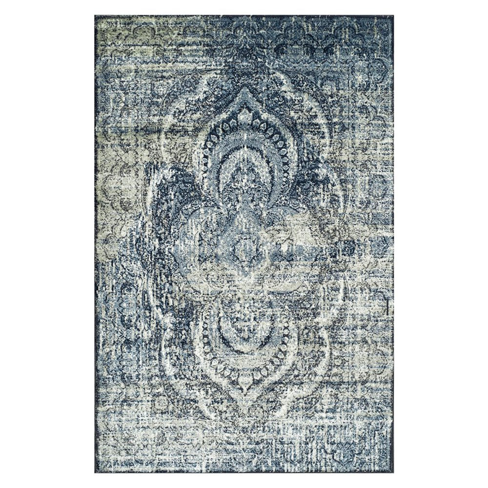 4' X 6' Taupe And Ivory Abstract Distressed Area Rug