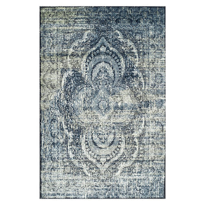 4' X 6' Taupe And Ivory Abstract Distressed Area Rug