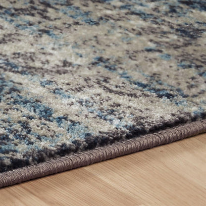 4' X 6' Taupe And Ivory Abstract Distressed Area Rug