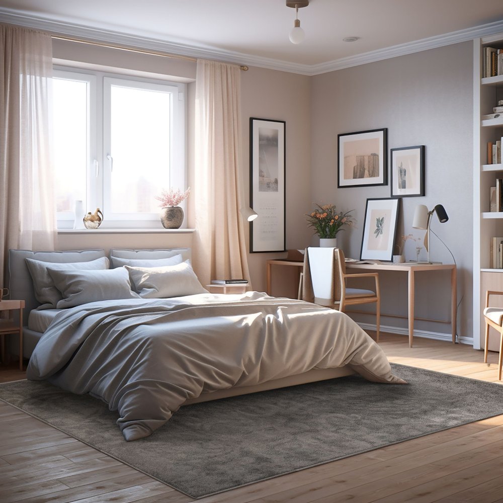 4' X 6' Grey Damask Power Loom Stain Resistant Area Rug