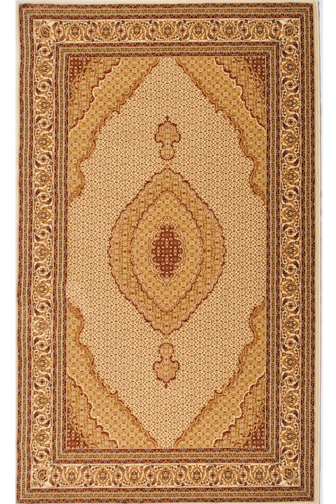 15' Beige And Ivory Oriental Runner Rug