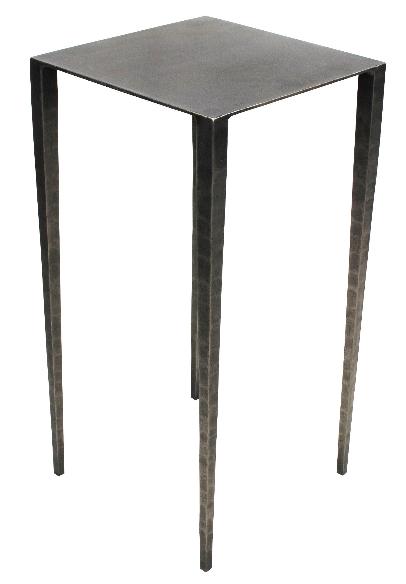 24" Nickel Iron Square End Table