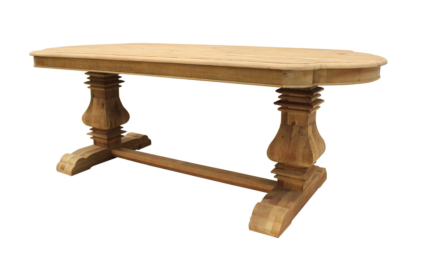 84" Natural Rectangular Solid Wood Dining Table