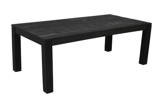 84" Dark Gray Rectangular Solid Wood Dining Table