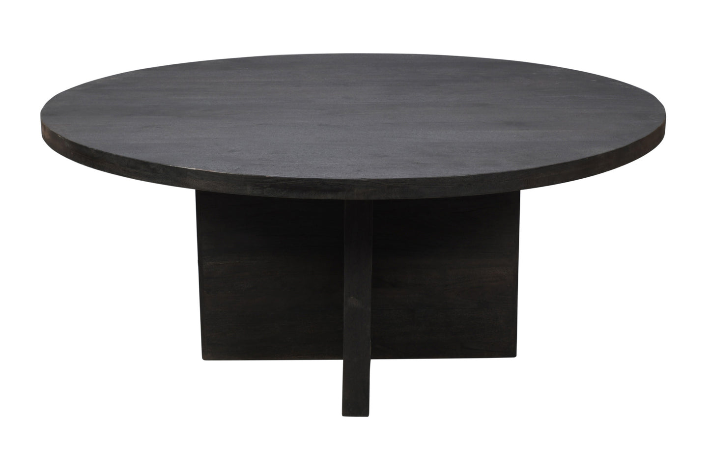 60" Gray Rounded Solid Wood Pedestal Base Dining Table