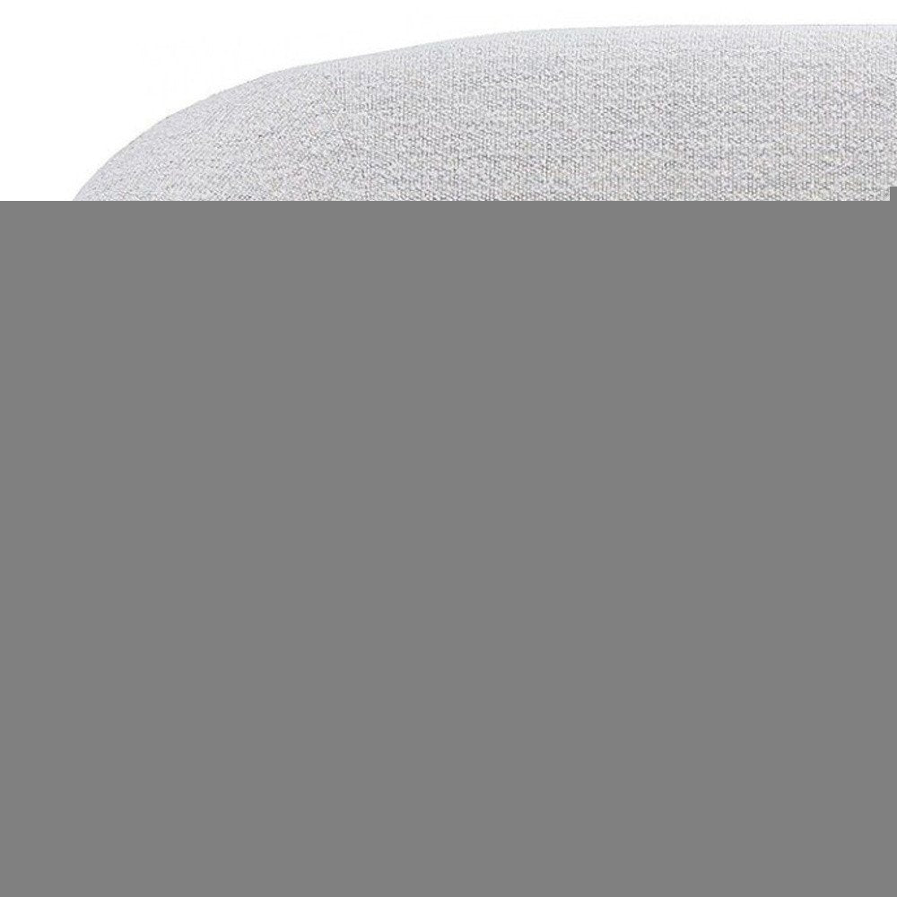 90" Off White Fabric Sofa With Black Legs