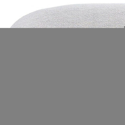 90" Off White Fabric Sofa With Black Legs