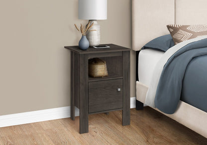 24" Brown Wood Nightstand