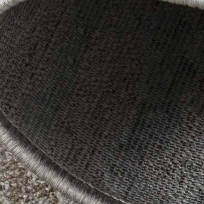 5' X 8' Beige Abstract Stain Resistant Area Rug