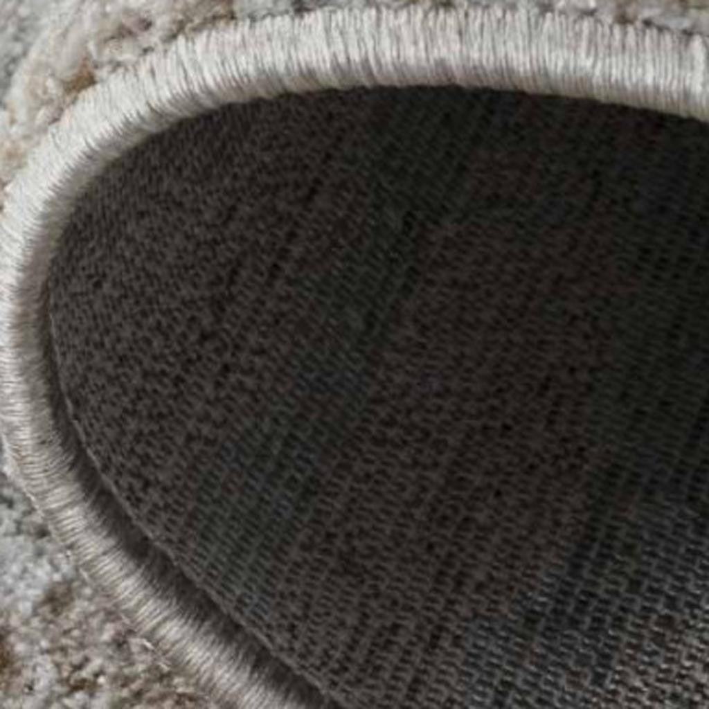 5' X 8' Beige Abstract Stain Resistant Area Rug