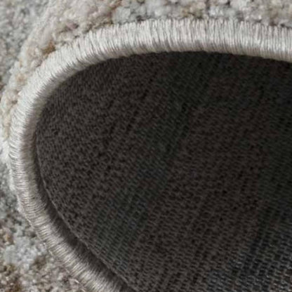 5' X 8' Beige Abstract Stain Resistant Area Rug