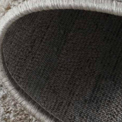 5' X 8' Beige Abstract Stain Resistant Area Rug