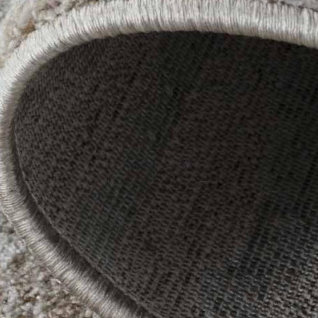 5' X 8' Beige Abstract Stain Resistant Area Rug