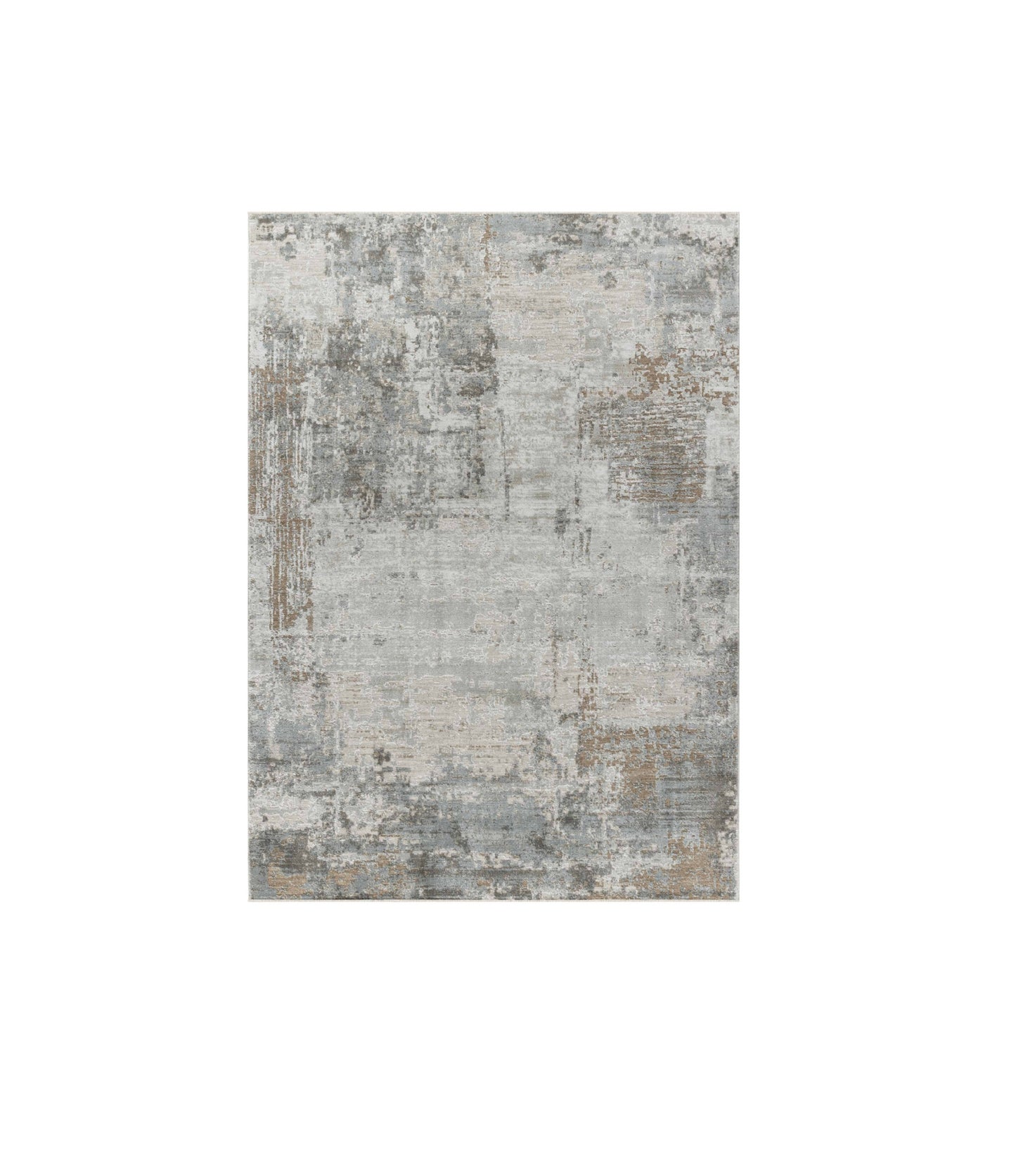 8' X 10' Beige Abstract Power Loom Stain Resistant Area Rug