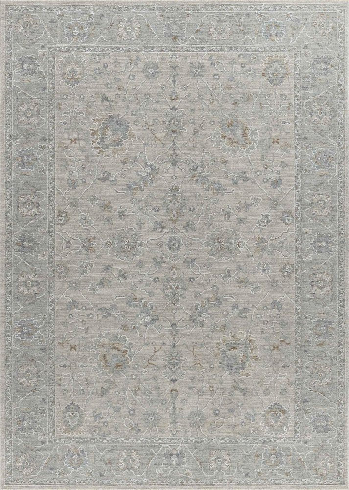 5' X 8' Cream Southwestern Power Loom Stain Resistant Area Rug