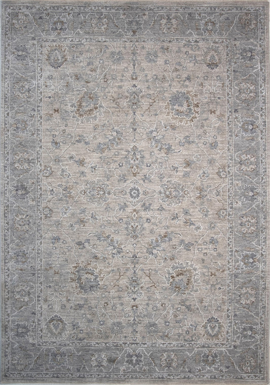 8' X 10' Cream Southwestern Power Loom Stain Resistant Area Rug