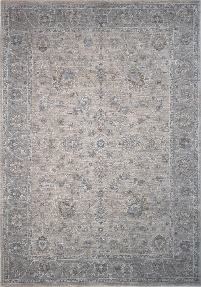 8' X 10' Cream Southwestern Power Loom Stain Resistant Area Rug