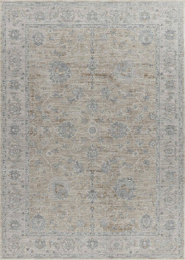 5' X 8' Gold Southwestern Power Loom Stain Resistant Area Rug