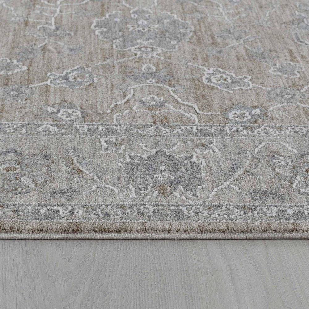 5' X 8' Gold Southwestern Power Loom Stain Resistant Area Rug