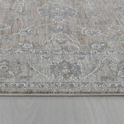 5' X 8' Gold Southwestern Power Loom Stain Resistant Area Rug