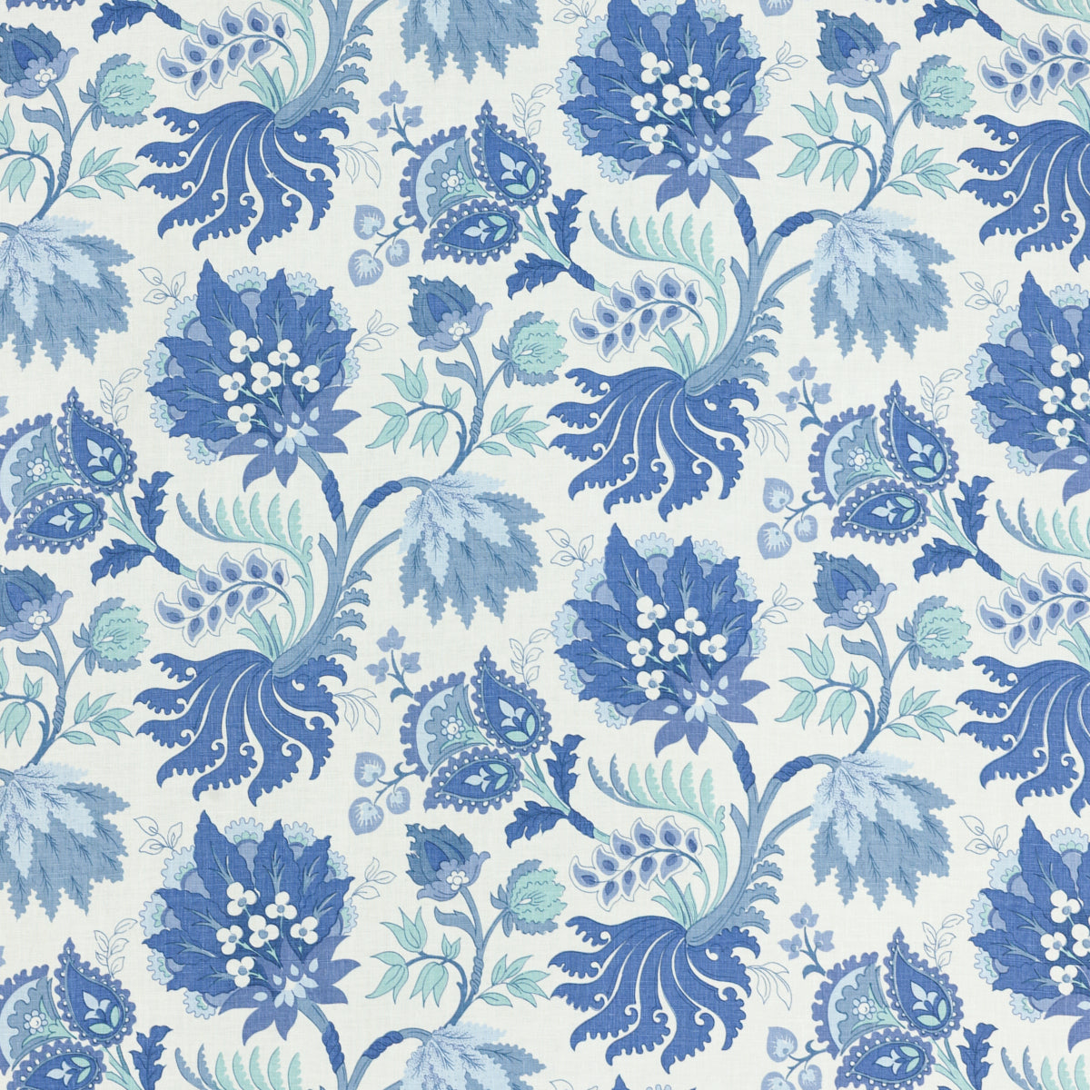 SCHUMACHER  RAOUL TEXTILES FLORENTINA PRINTS PRINTS DELFT   - 490B39