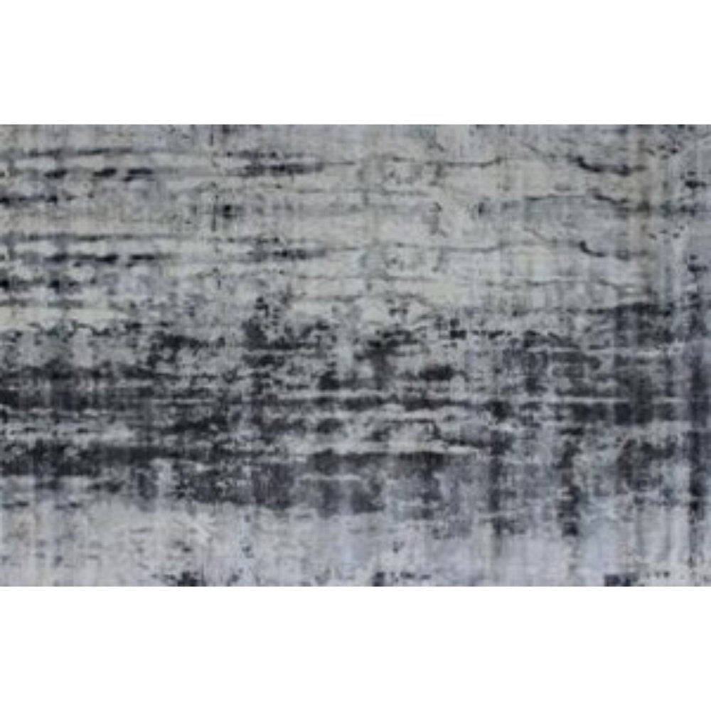 8' X 11' Blue And White Abstract Hand Loomed Area Rug