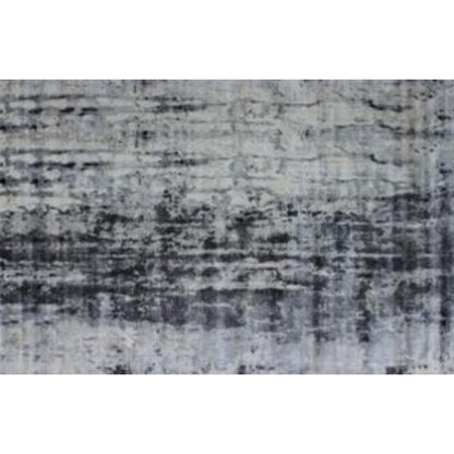 8' X 11' Blue And White Abstract Hand Loomed Area Rug