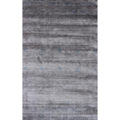 5' X 8' Gray and Teal Abstract Ombre with Stars Hand Loomed Area Rug