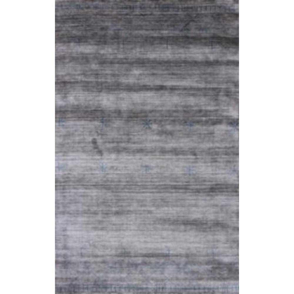 5' X 8' Gray and Teal Abstract Ombre with Stars Hand Loomed Area Rug