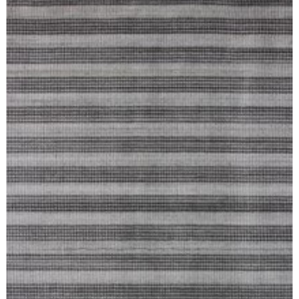 5' X 10' Black And Gray Striped Hand Loomed Area Rug
