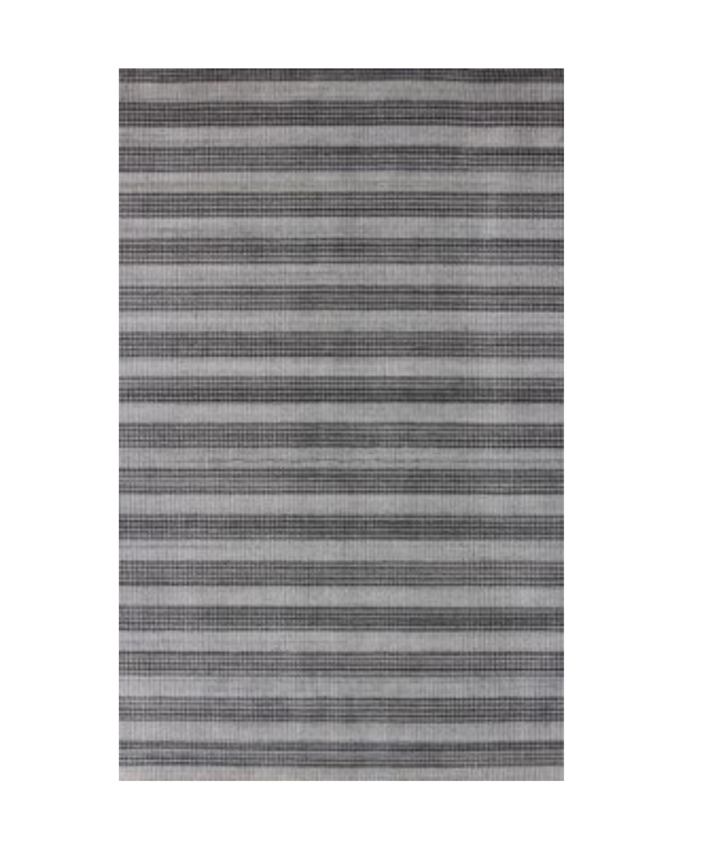 5' X 10' Black And Gray Striped Hand Loomed Area Rug