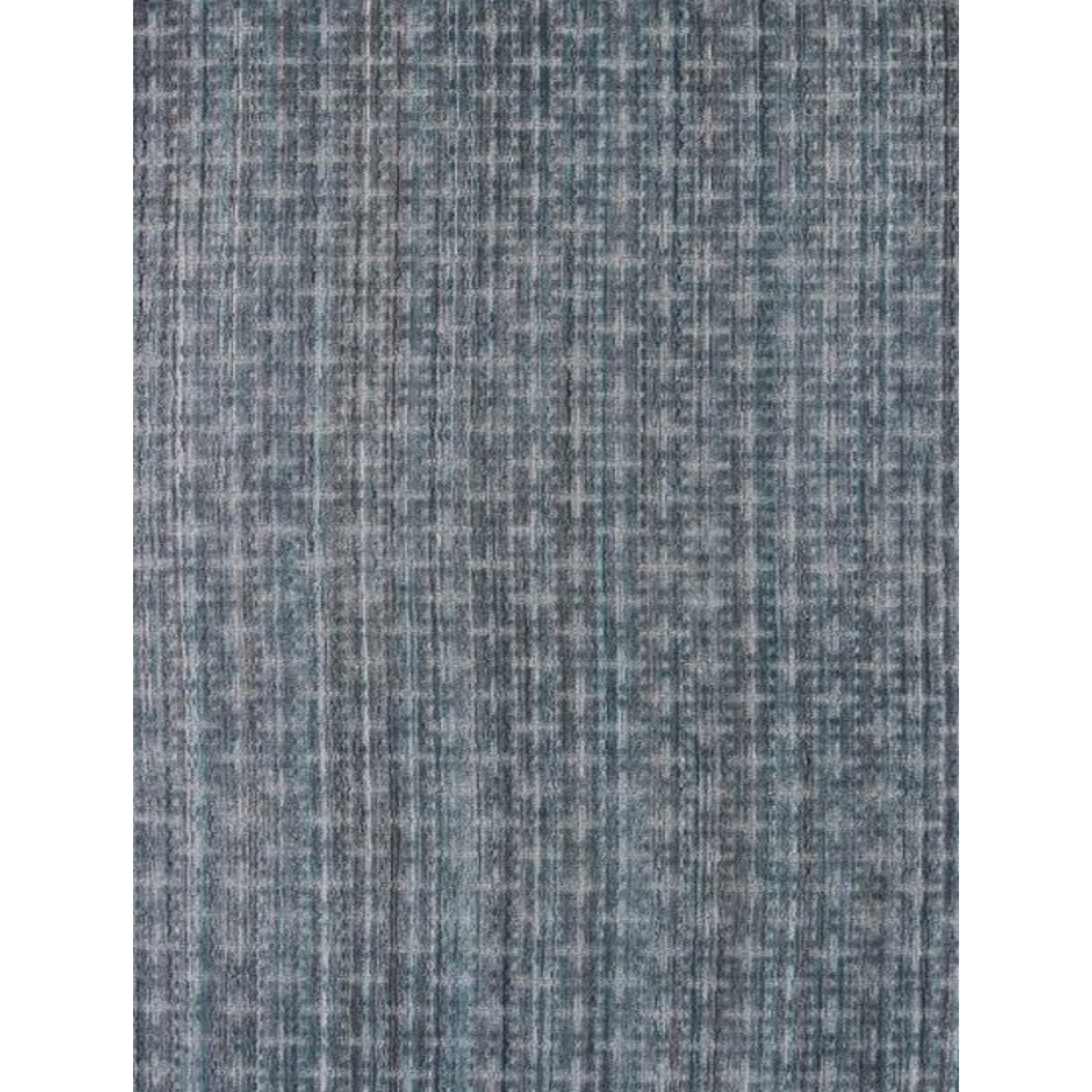 8' X 10' Blue And And Charcoal Hand Loomed Area Rug