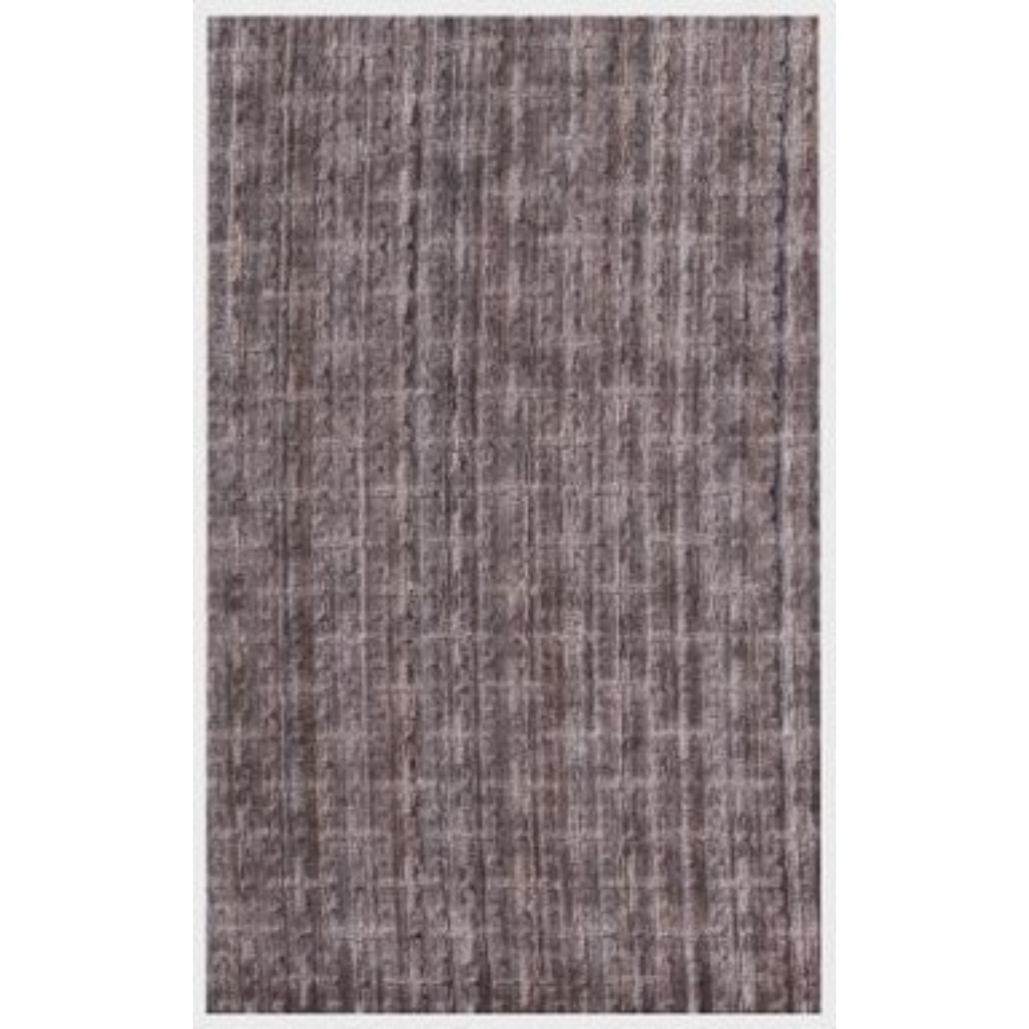 5' X 8' Rust And Tan Plaid Cross Hand Loomed Area Rug