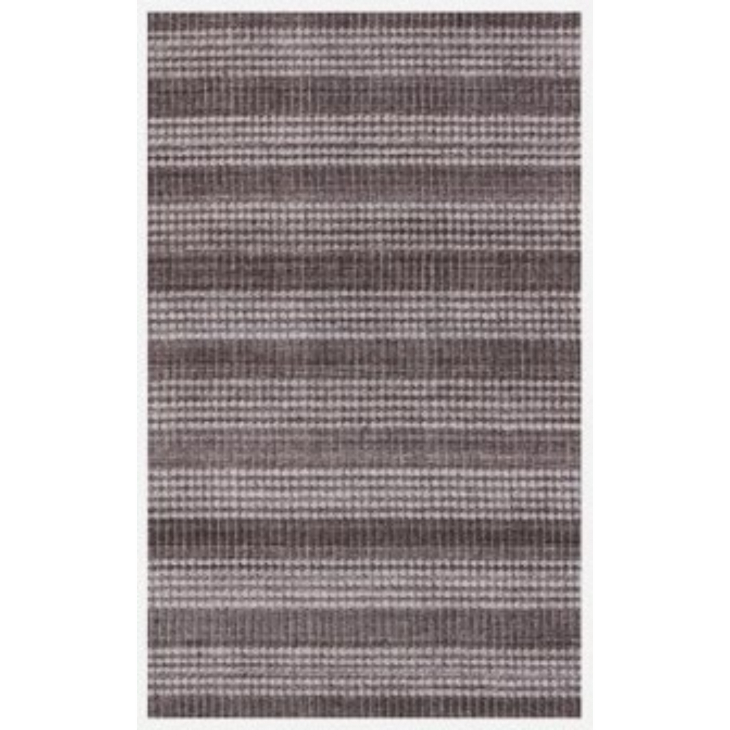 5' x 8' Rust And White Striped Hand Loomed Area Rug