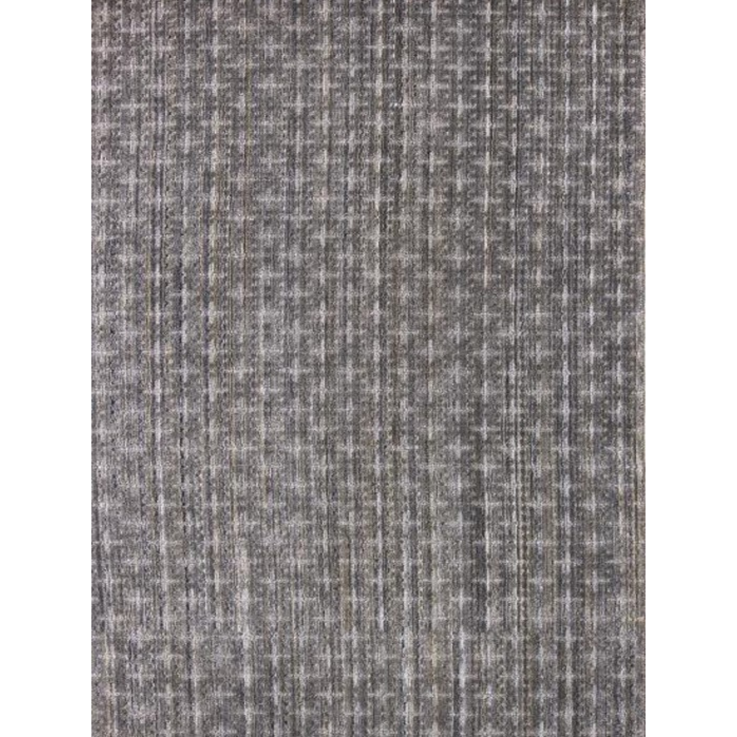 5' X 8' Brown And Dark Grey Plaid Cross Hand Loomed Area Rug