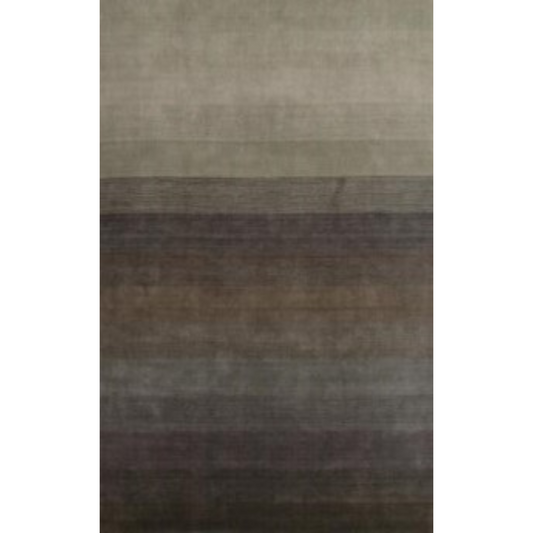 5' X 8' Expresso And Brown Ombre Hand Loomed Area Rug
