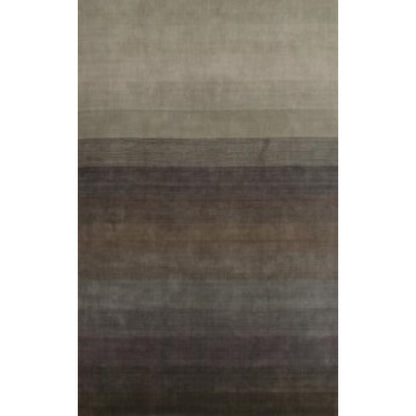 5' X 8' Expresso And Brown Ombre Hand Loomed Area Rug