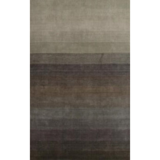 5' X 8' Expresso And Brown Ombre Hand Loomed Area Rug