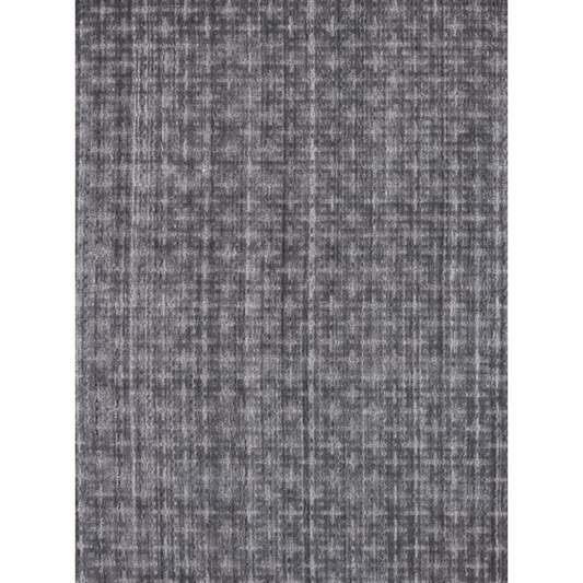 8' X 10' Black And Charcoal Medallion Hand Loomed Area Rug