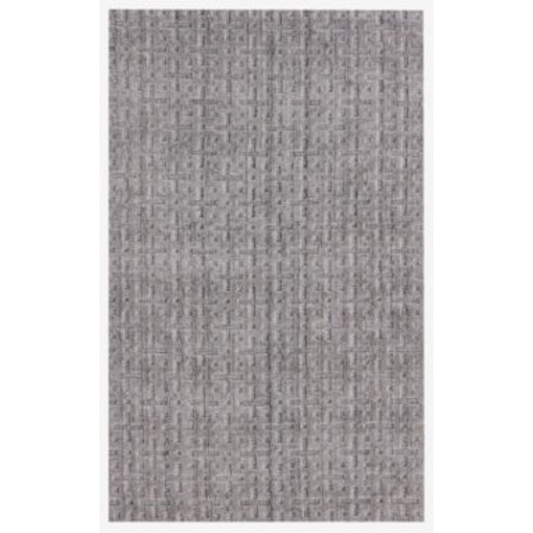 8' X 10' Tan And Charcoal Hand Loomed Area Rug