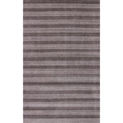 8' X 10' Rust And White Striped Hand Loomed Area Rug