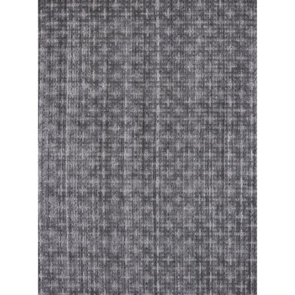 9' X 12' Brown And Dark Grey Medallion Hand Loomed Area Rug